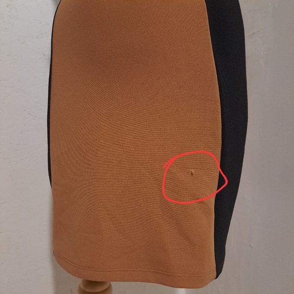 Forever 21 | Tan & black block color womens mini dress - Picture 3 of 9